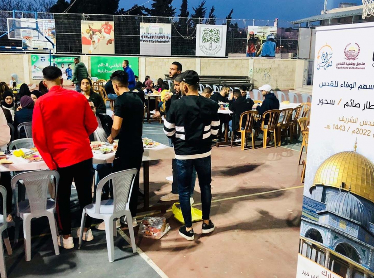 "قدسنا" الوقفية تطلق مشروع إفطار الصائم – السحور ضمن حملة الوفاء للقدس 